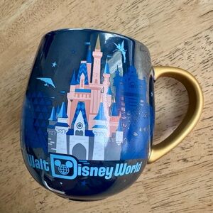 Disney Blue and Gold Castle Mug
